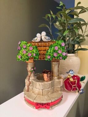 Disney Princess Wishing Well Candle Holder & Wallflower Plug Apple Decor Set